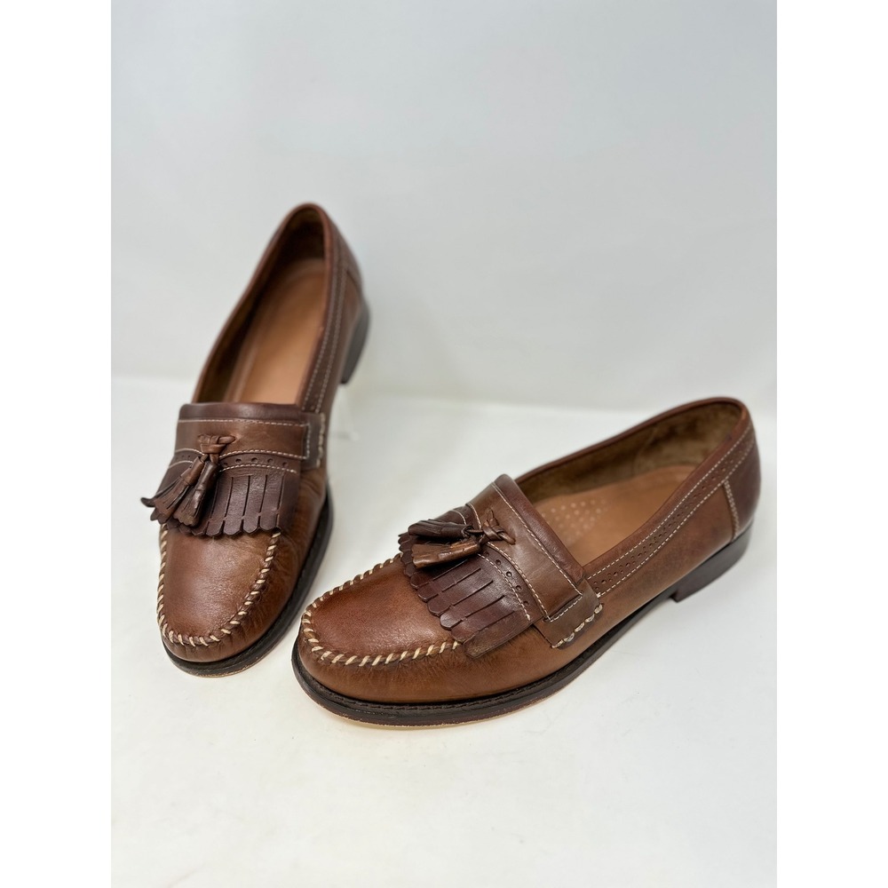 G.H. Bass Jeremy Weejuns Kiltie Tassel Loafer Leather Brown 11